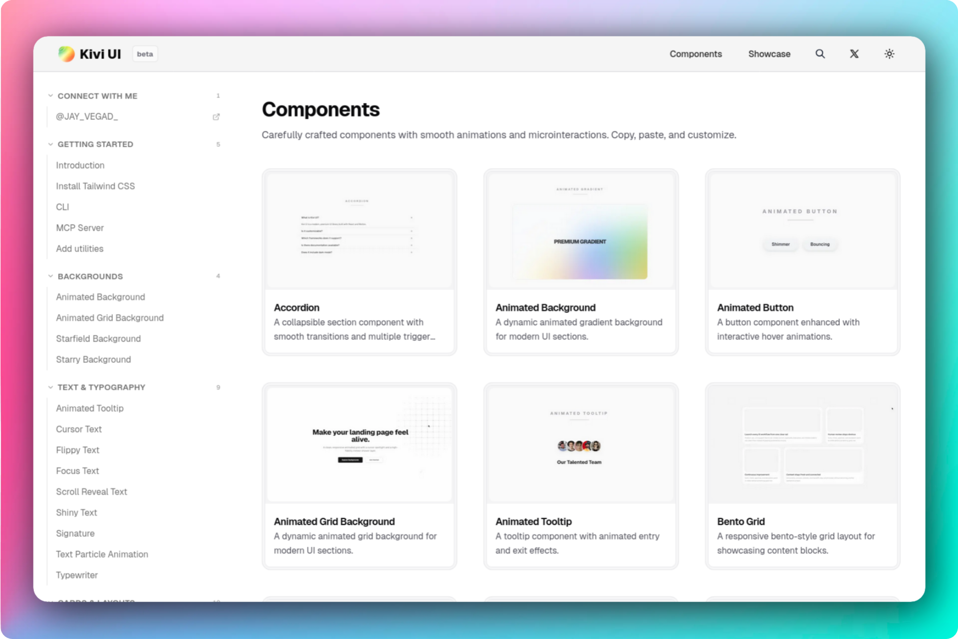 Kivi UI Code Tab Demo